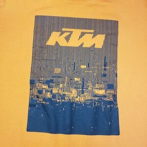 KTM Ready To Race Shirt Mens Medium Orange Short Sleeve
